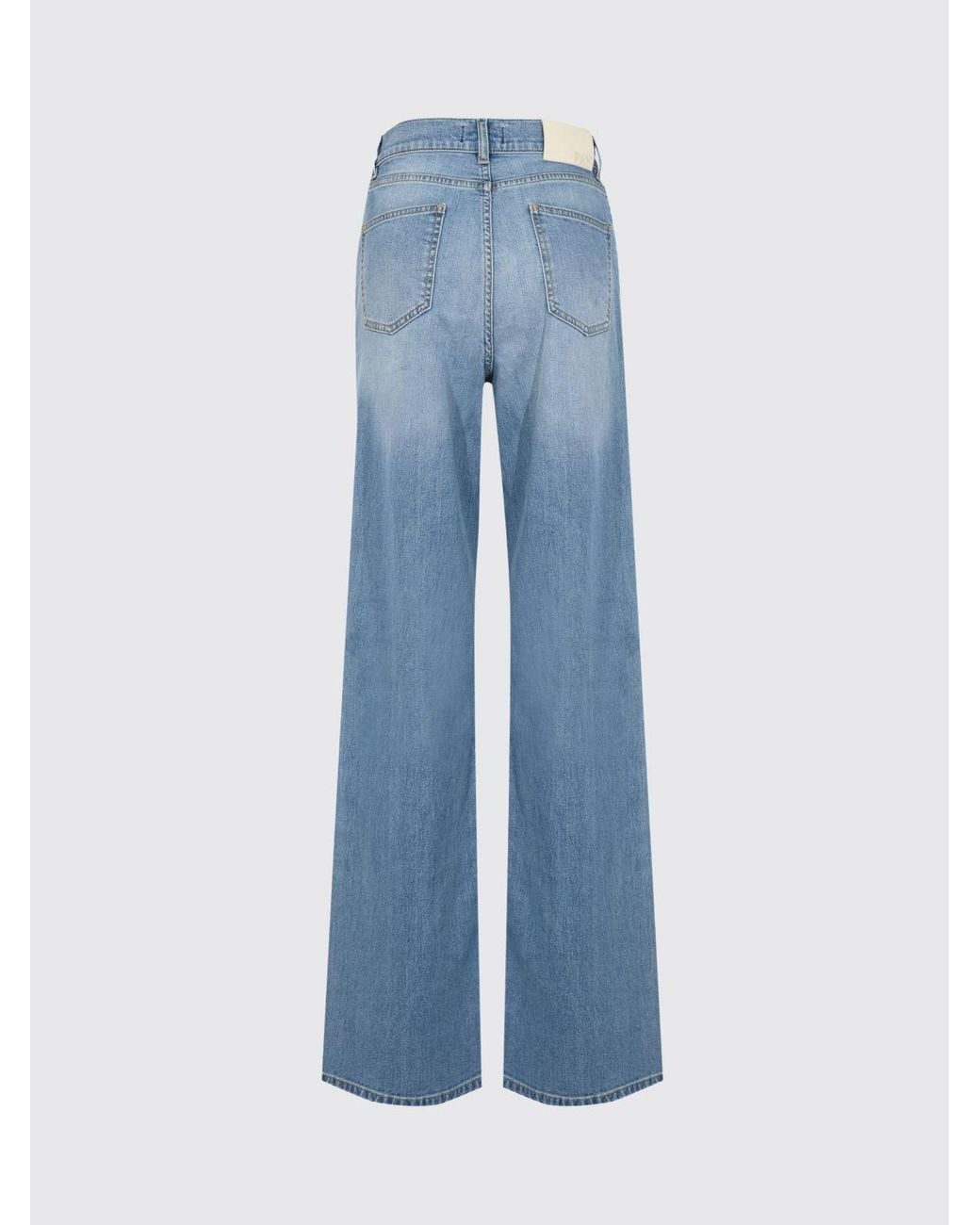 Fay Blue Cotton Blend Denim Flared Jeans