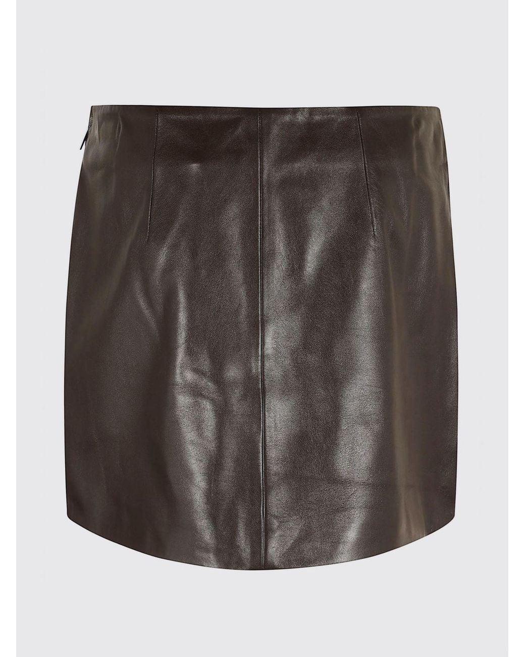 Arma Brown Slim Fit Pencil Mini Skirt