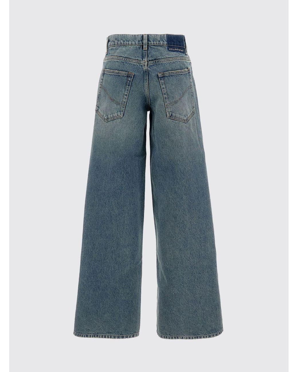 Jeans Wide-Leg De Denim Stella McCartney de color Blue