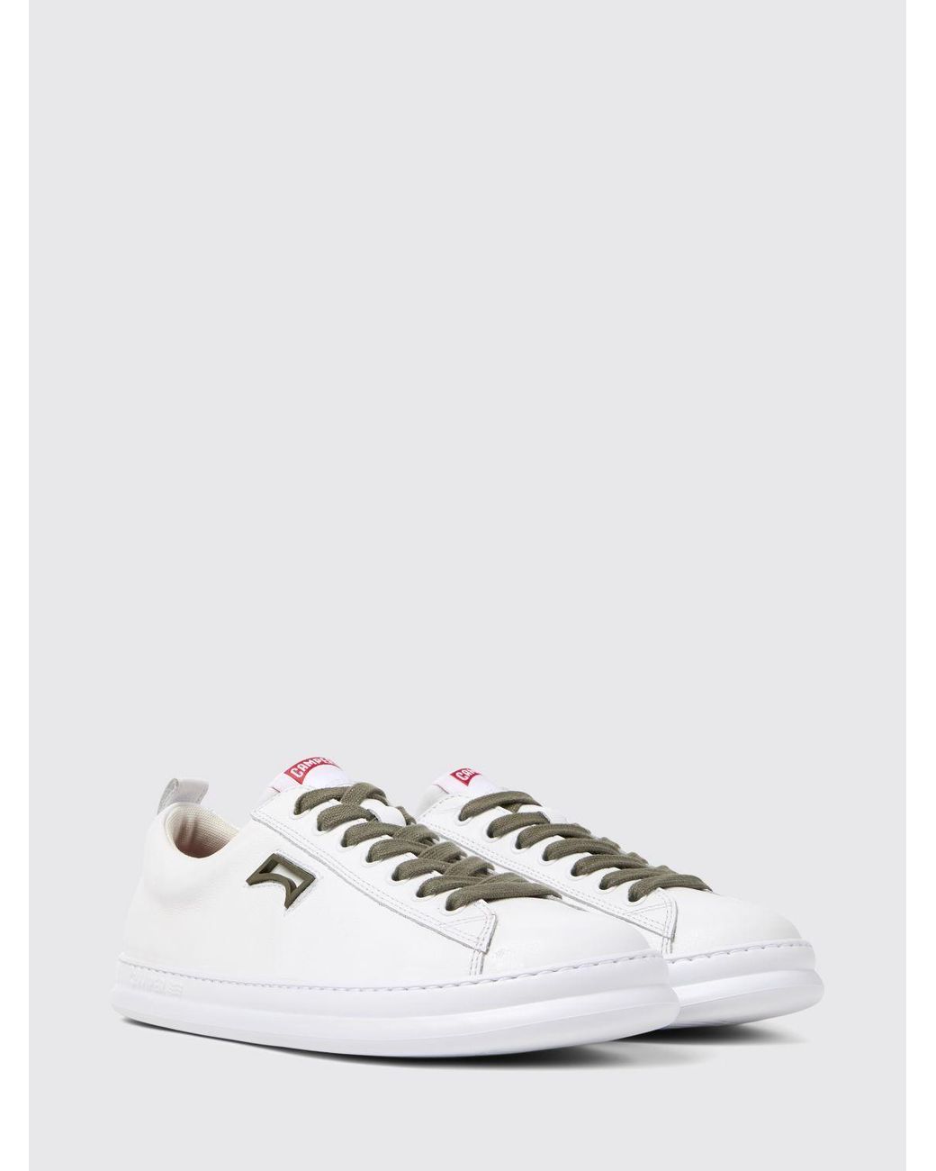Camper White Logo Patch Sneakers for men
