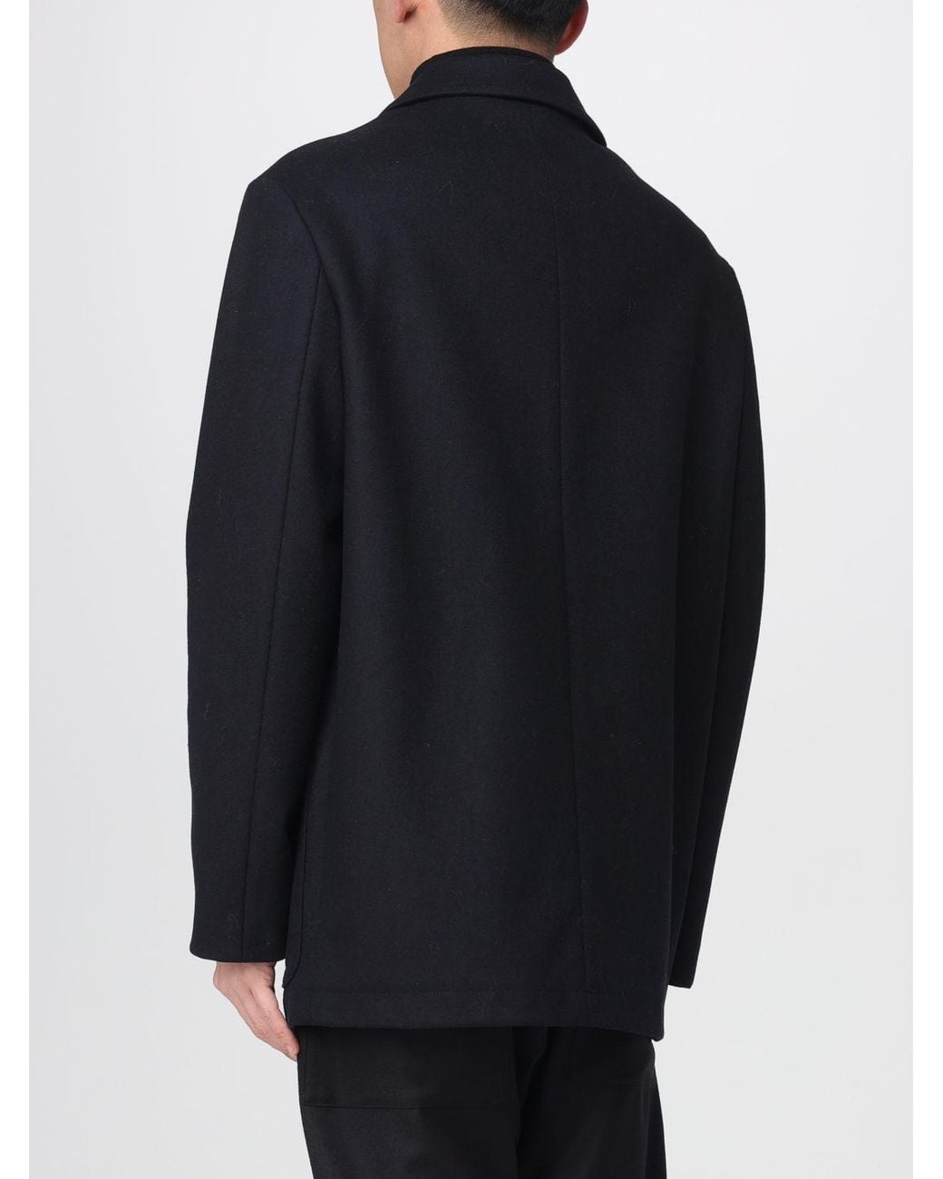 Barena Blue Trench Coat for men