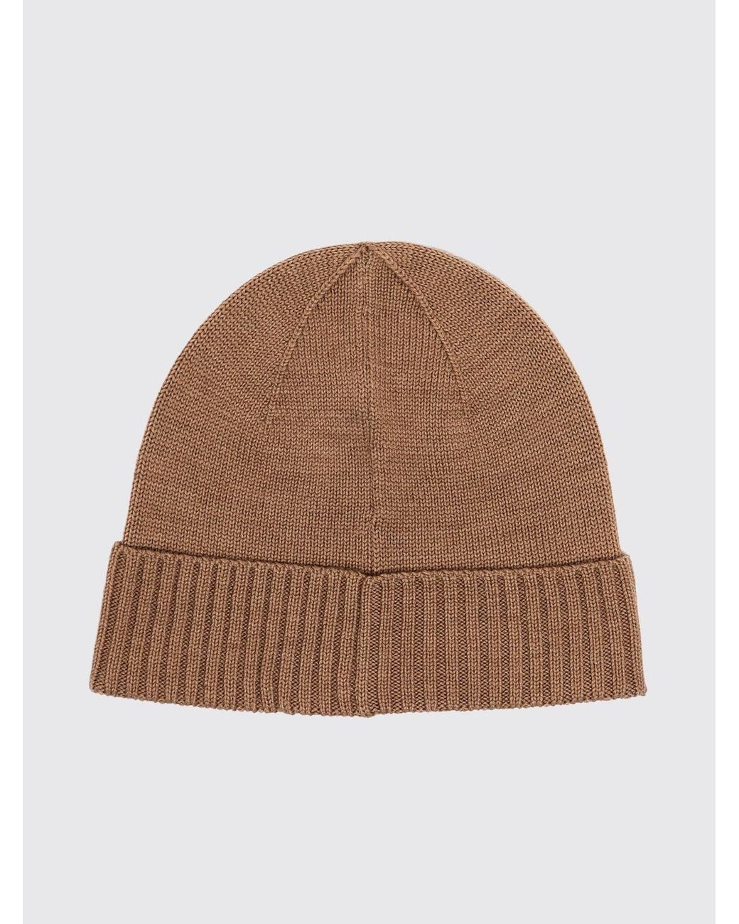 Polo Ralph Lauren Brown Embroidered Pony Wool Beanie for men
