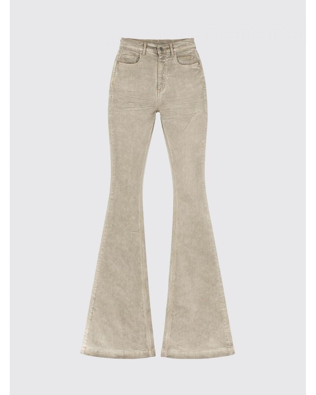 Rick Owens Natural Flared Jeans