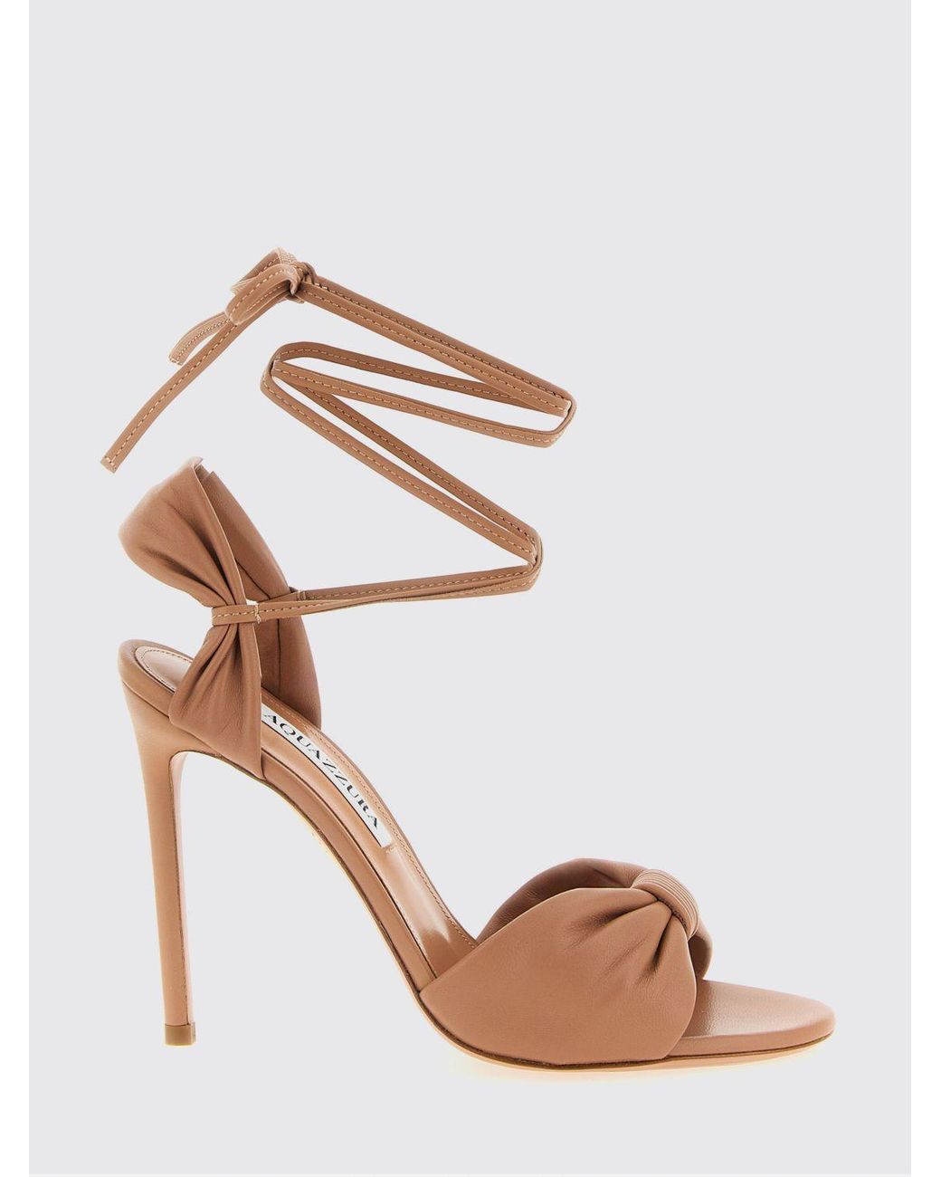 Aquazzura Pink Carina Nappa Sandal
