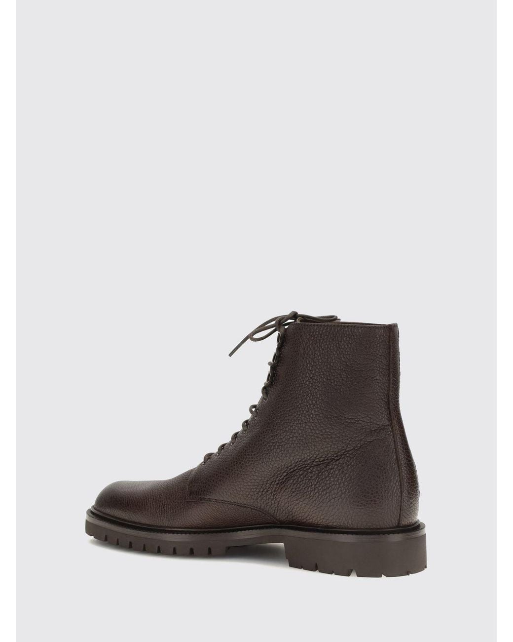 Brunello Cucinelli Brown Combat Boots for men