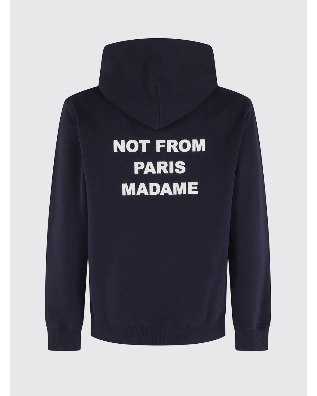 Drole de Monsieur Blue Cotton Hoodie for men