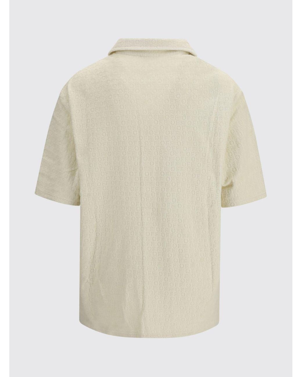 Off-White c/o Virgil Abloh Natural Casual Viscose Shirt for men
