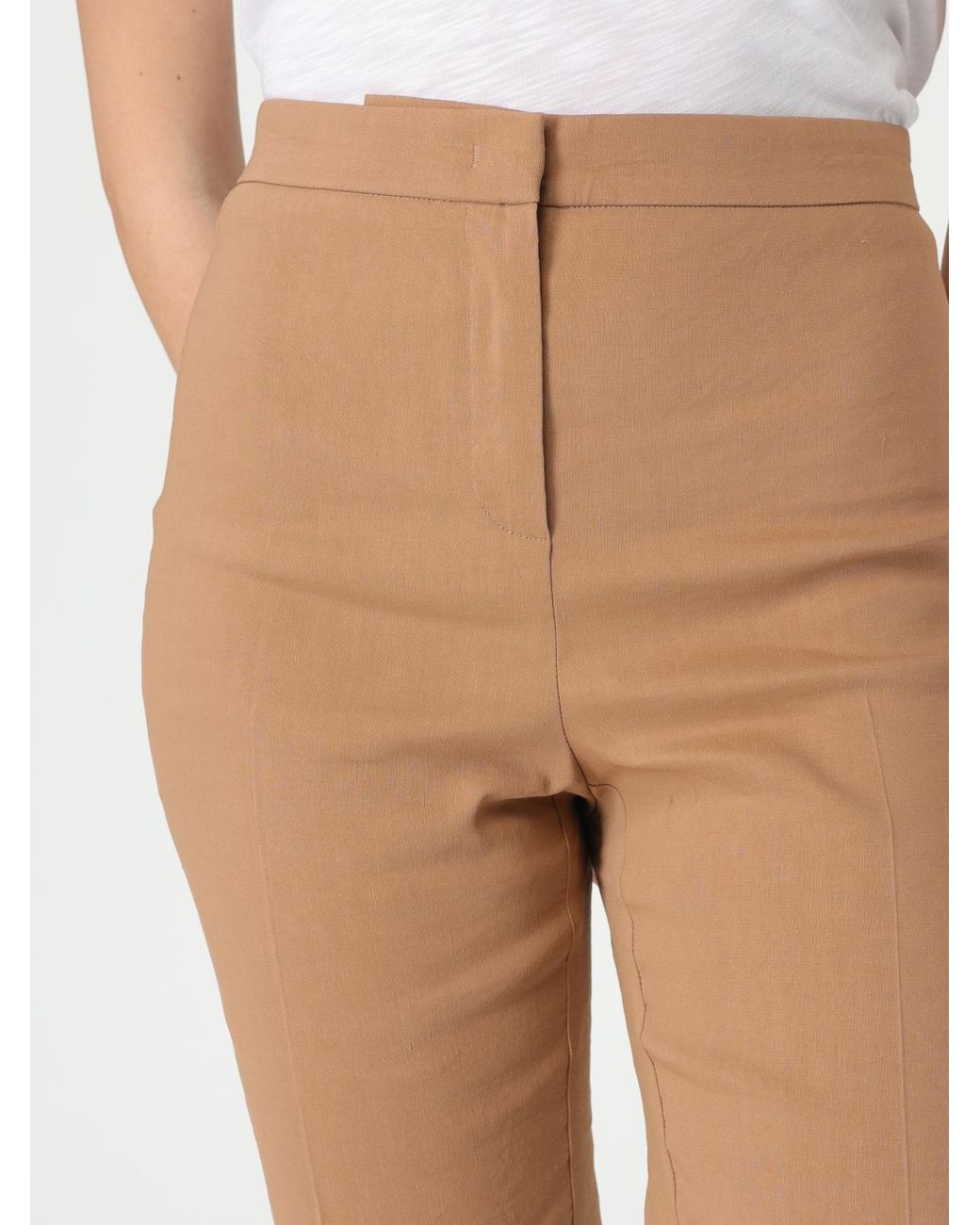 Pinko Natural Straight Leg Trousers