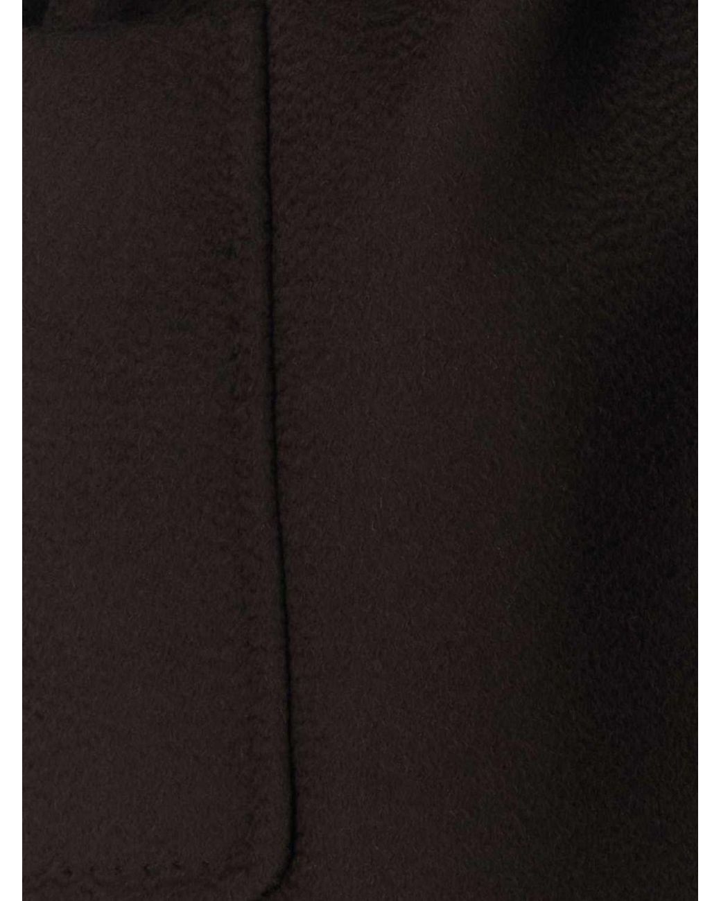 Max Mara Brown Knee-Length Camel Wool Robe Coat With Shawl Collar And Belt