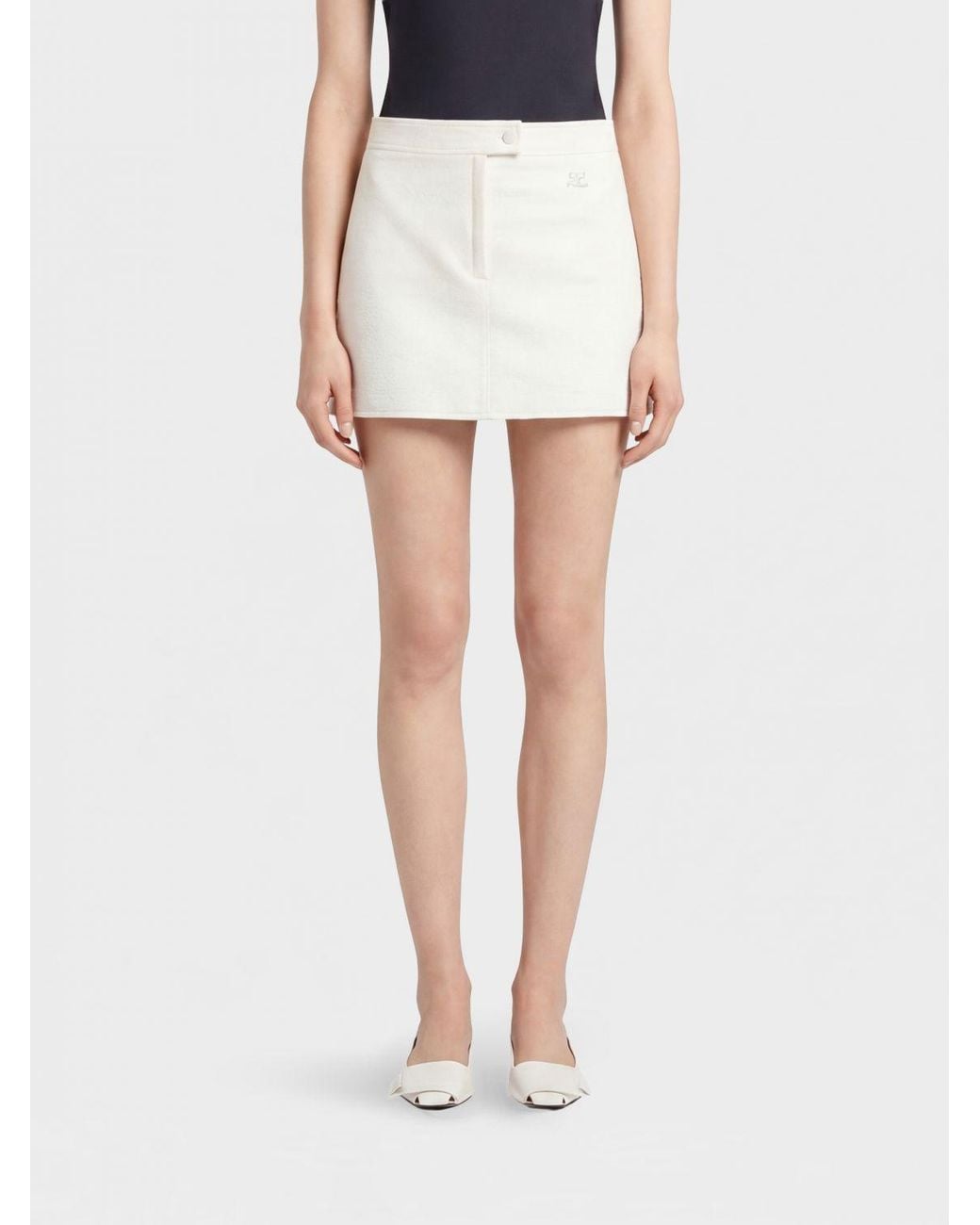 Courreges White CourrÈ Ges Skirt