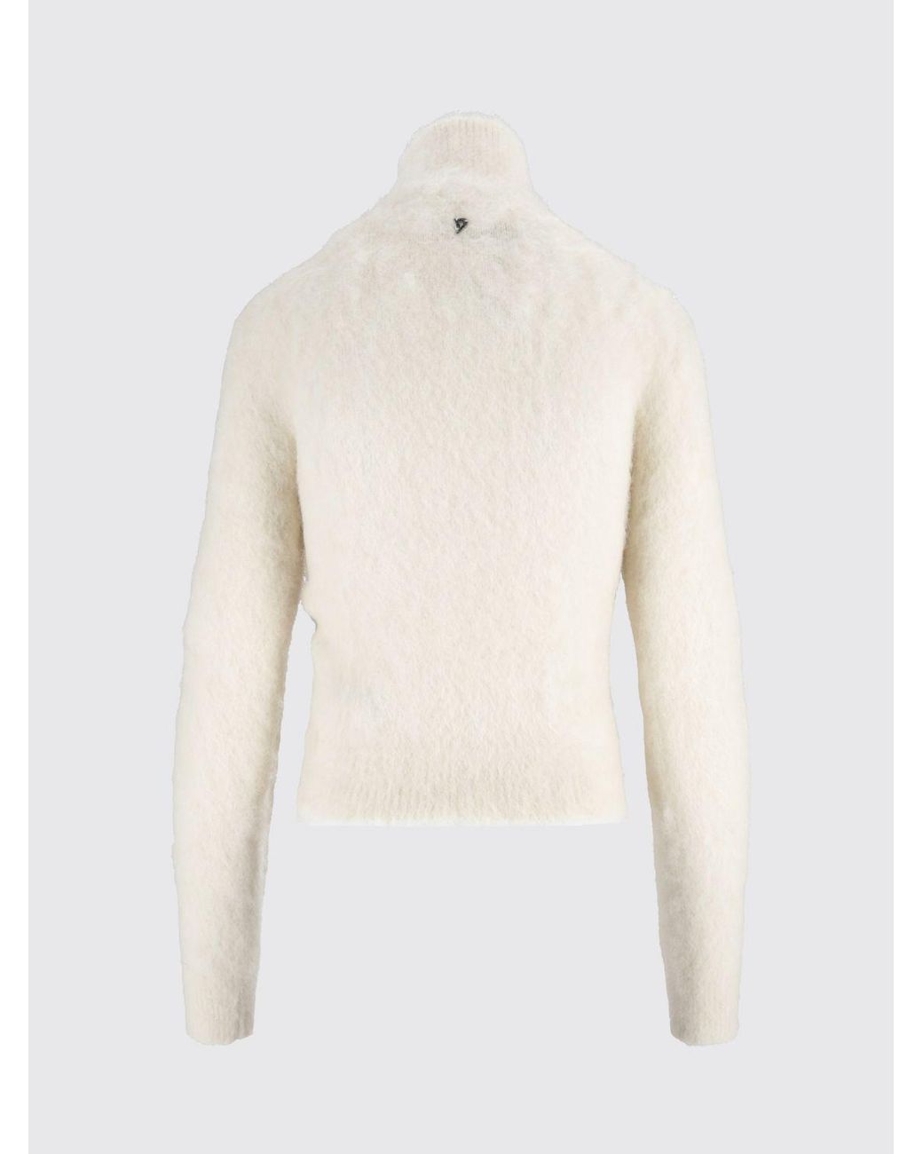 Dondup Blue Slim Fit Alpaca And Mohair Wool Blend Turtleneck Jumper