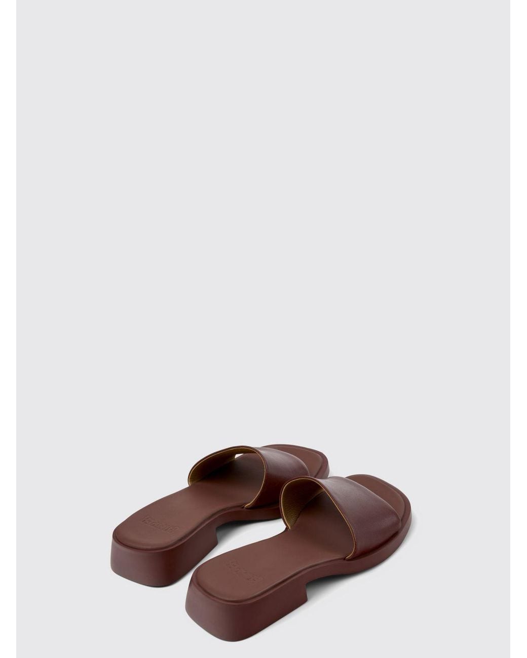 Camper Brown Dana Leather Sandals