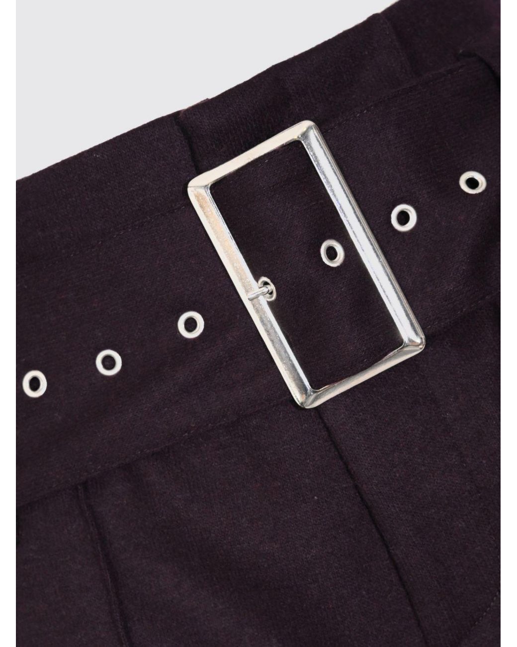 Liviana Conti Purple Chris High-Waisted Flared Cashmere Blend Trousers
