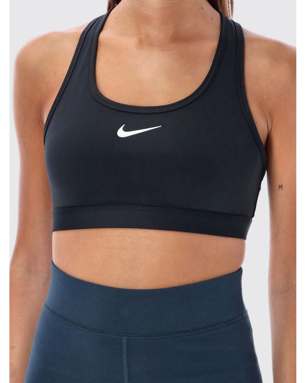 Nike Blue Stretch Technical Fabric Sports Top