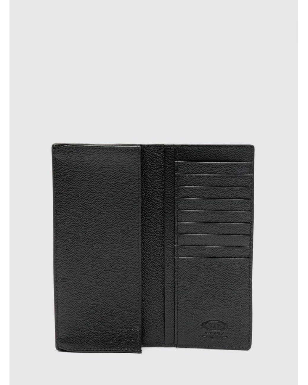 Tod's White Grained Leather Wallet for men