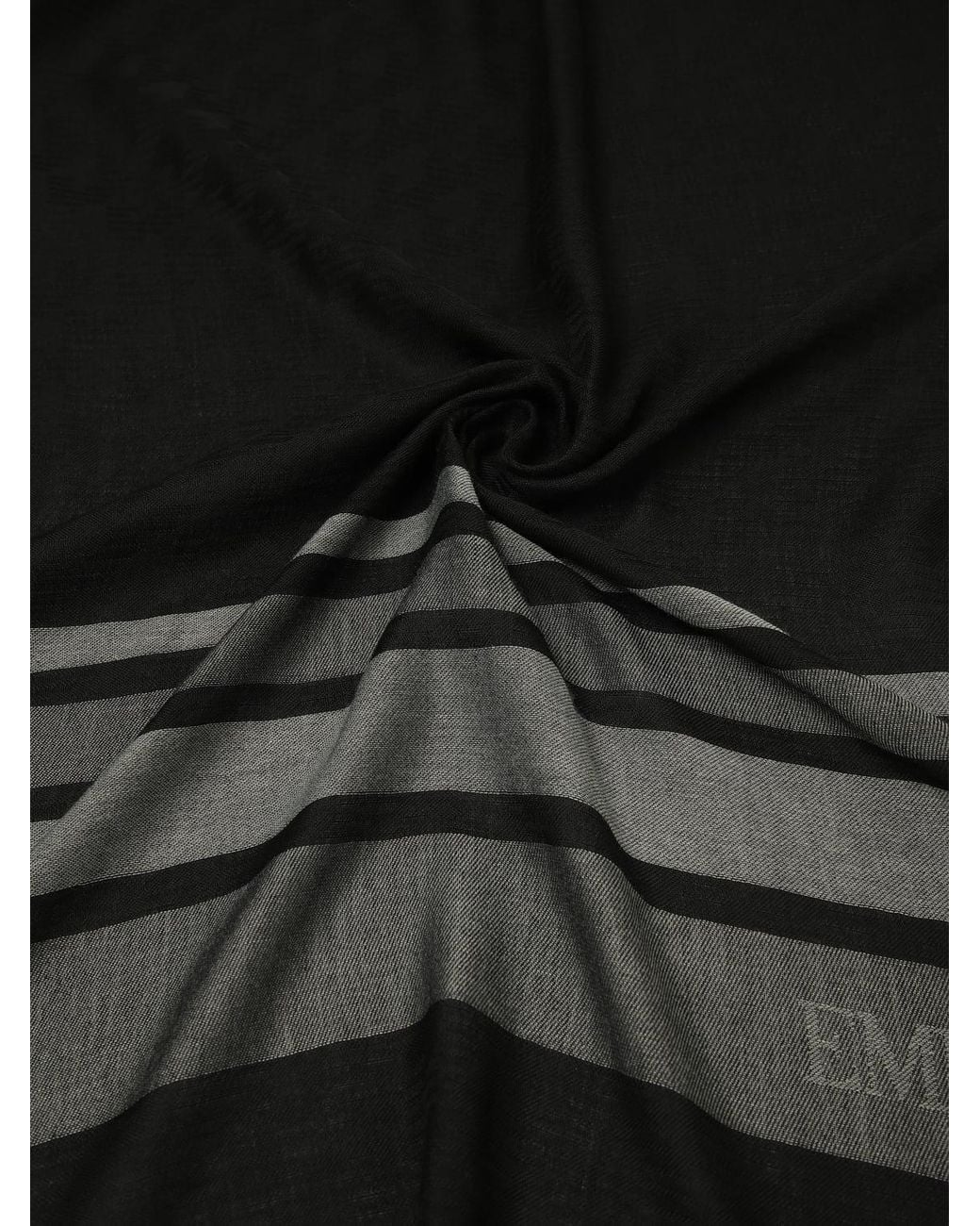 Emporio Armani Black Scarf for men