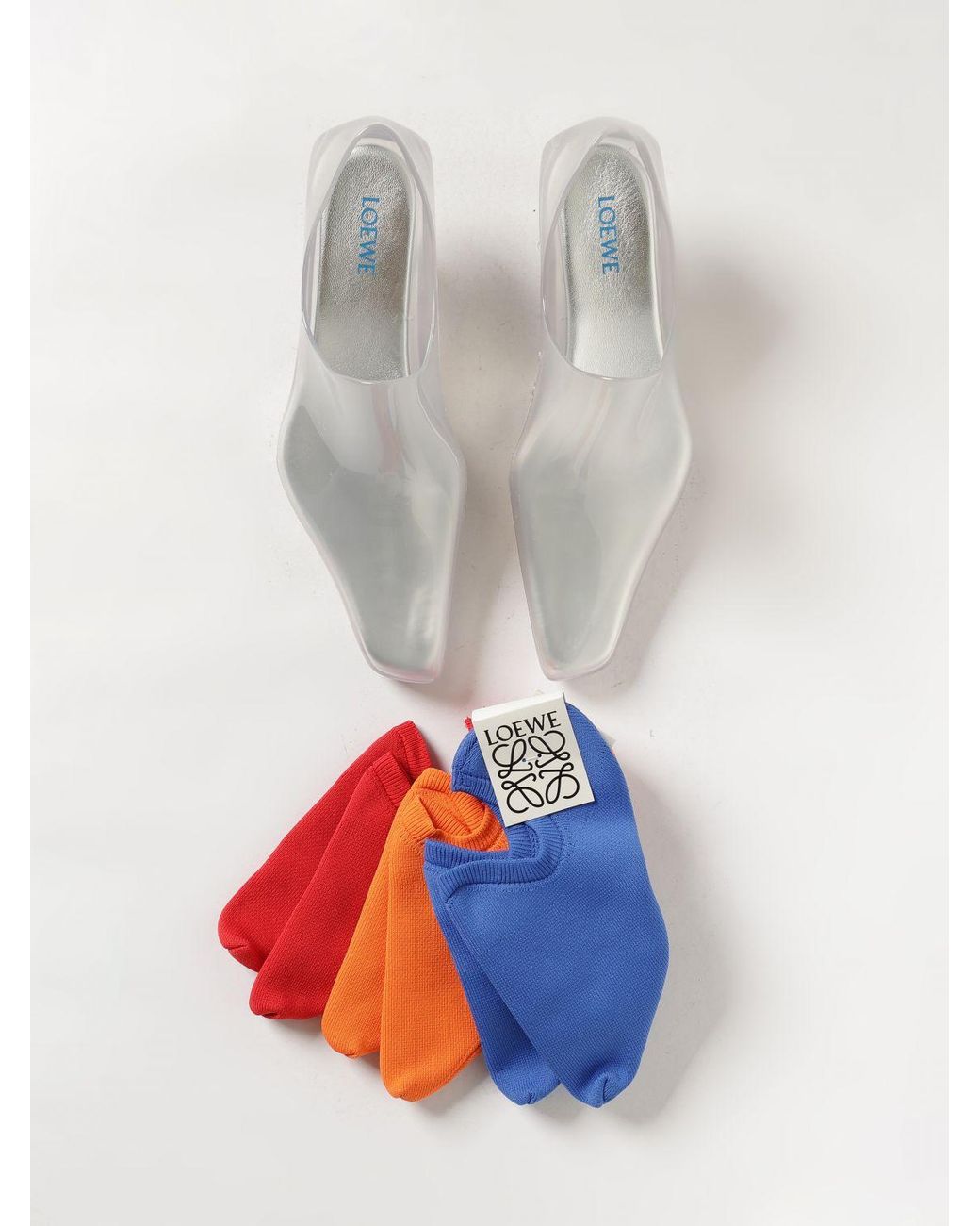Loewe White Heeled Sandal
