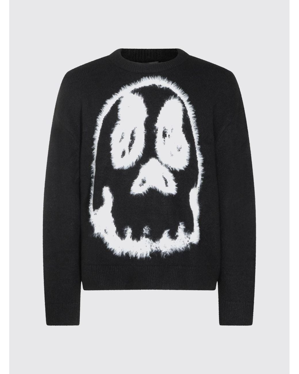 Y-3 Blue Chito Graphic Print Viscose Blend Crewneck Jumper for men