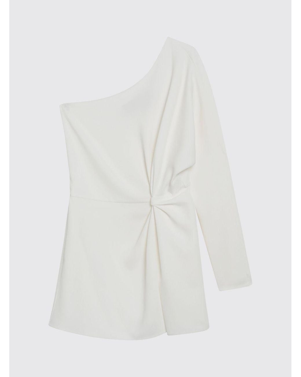 Valentino White Silk Single Breasted Top