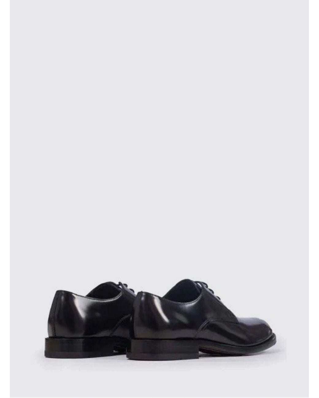 Tod's White Brushed Leather Derby Shoes for men