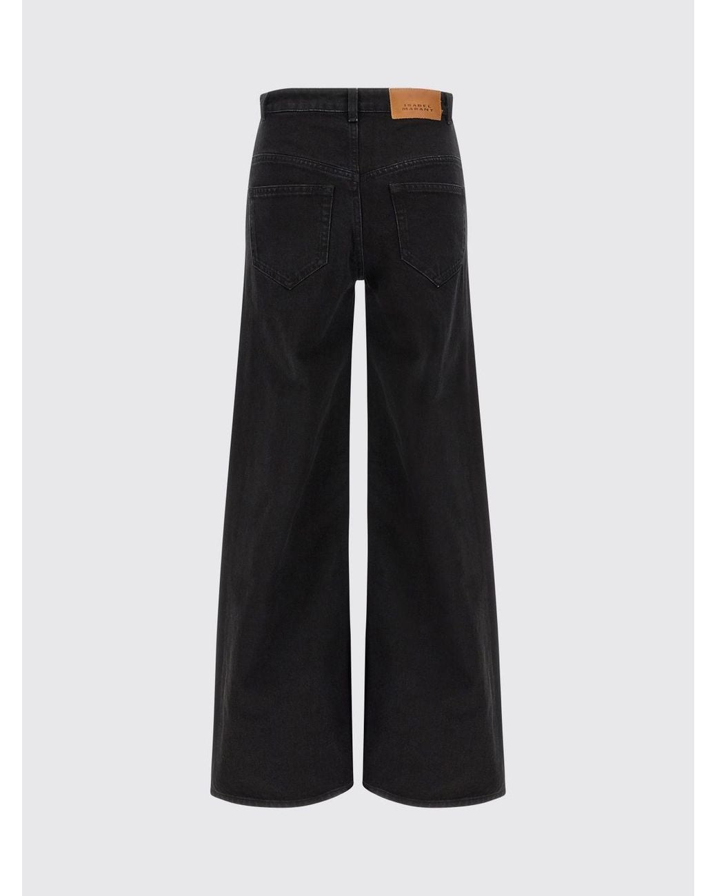 Isabel Marant Blue Lemony High-Waisted Wide-Leg Jeans
