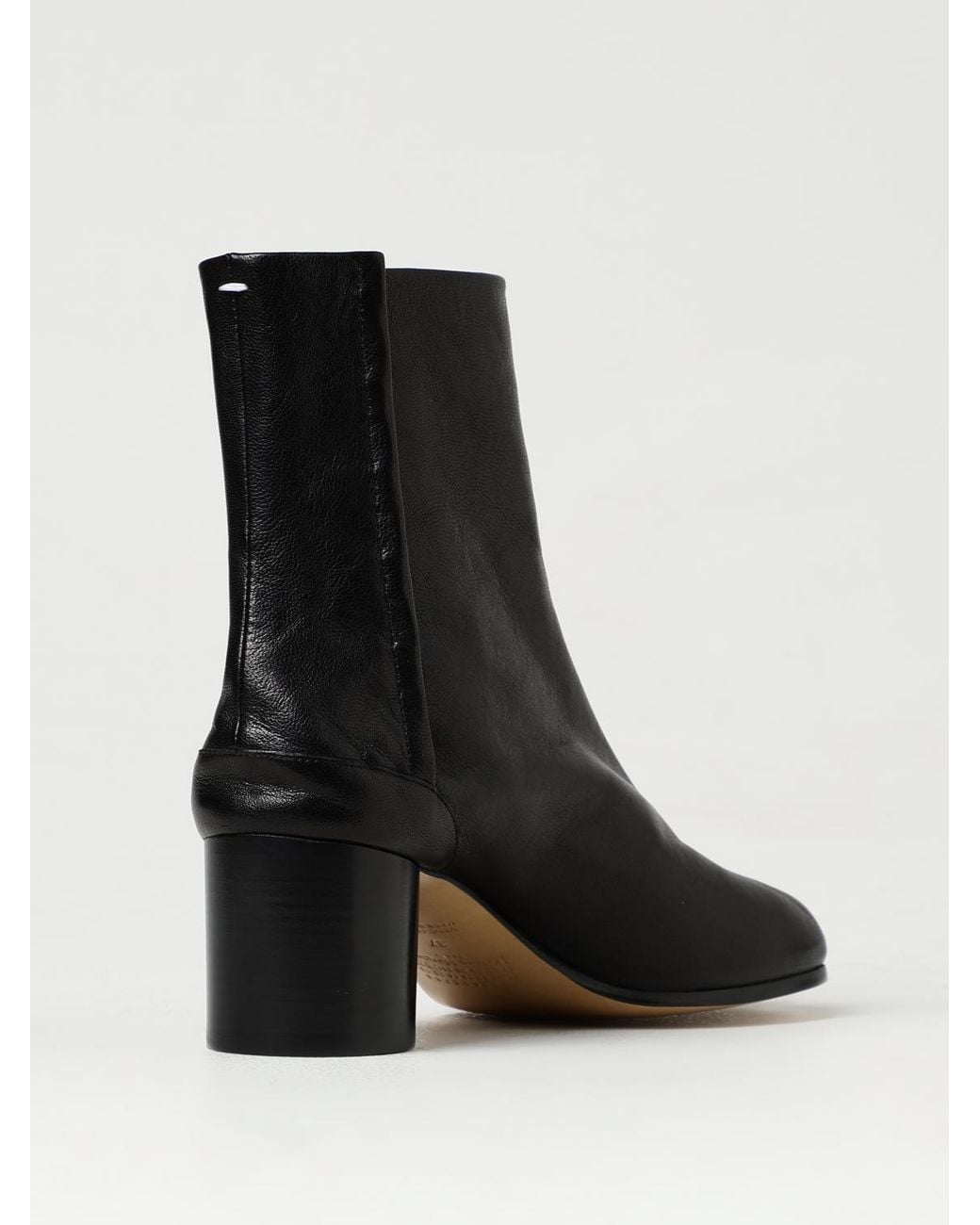 Maison Margiela Black Flat Ankle Boots