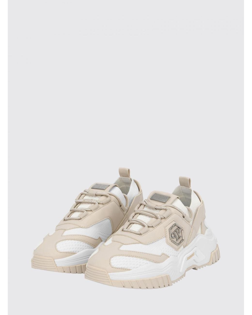 Philipp Plein White Low-Top Sneakers for men