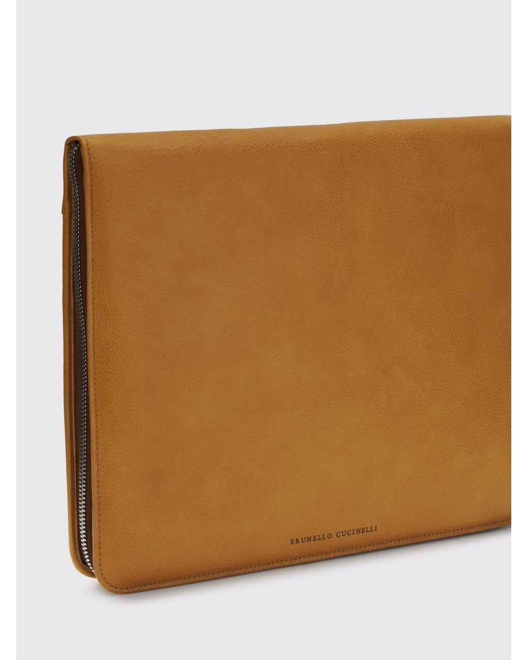Brunello Cucinelli Natural Calfskin Card Holder for men