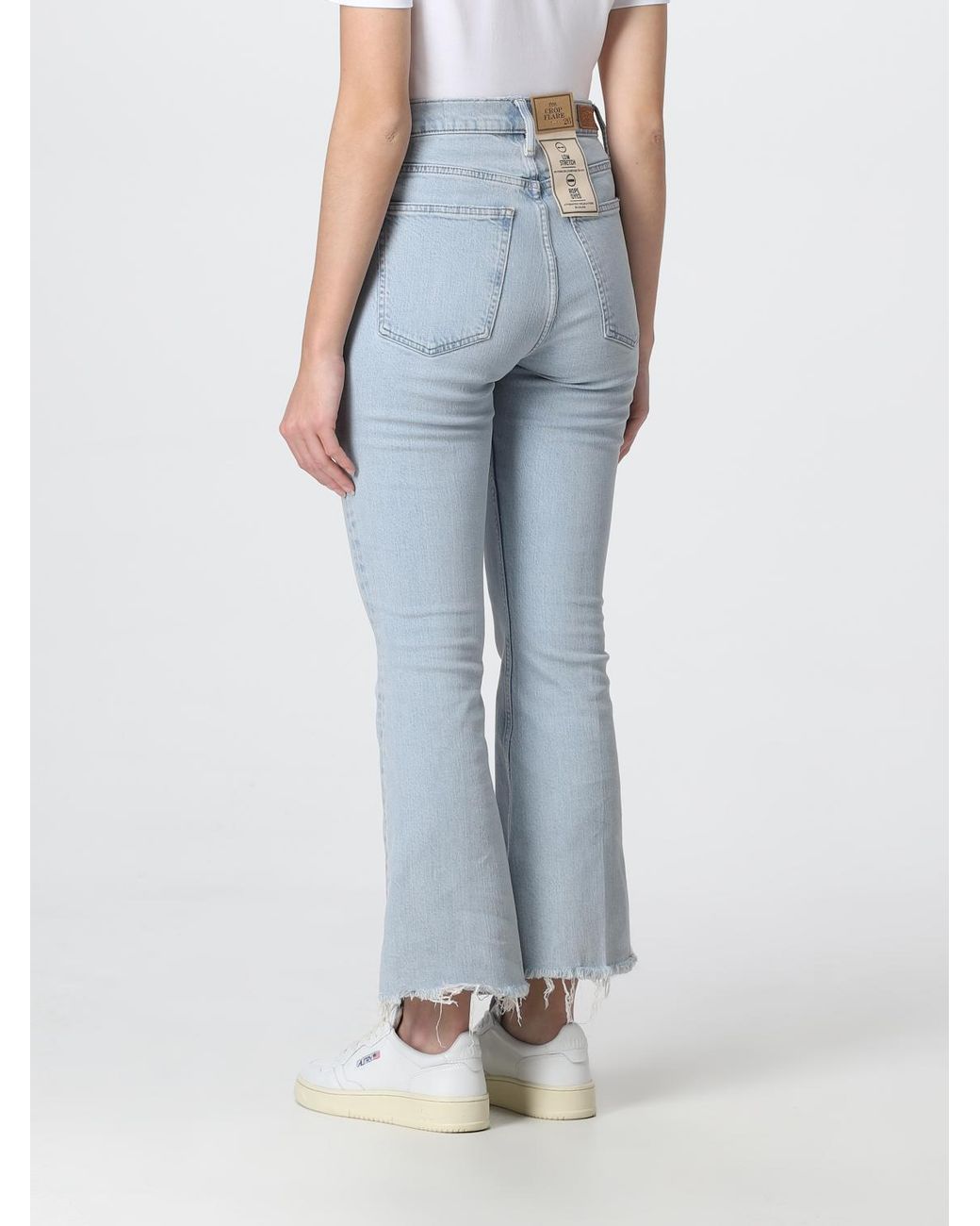 Polo Ralph Lauren Blue High-Waist Cropped Flared Jeans
