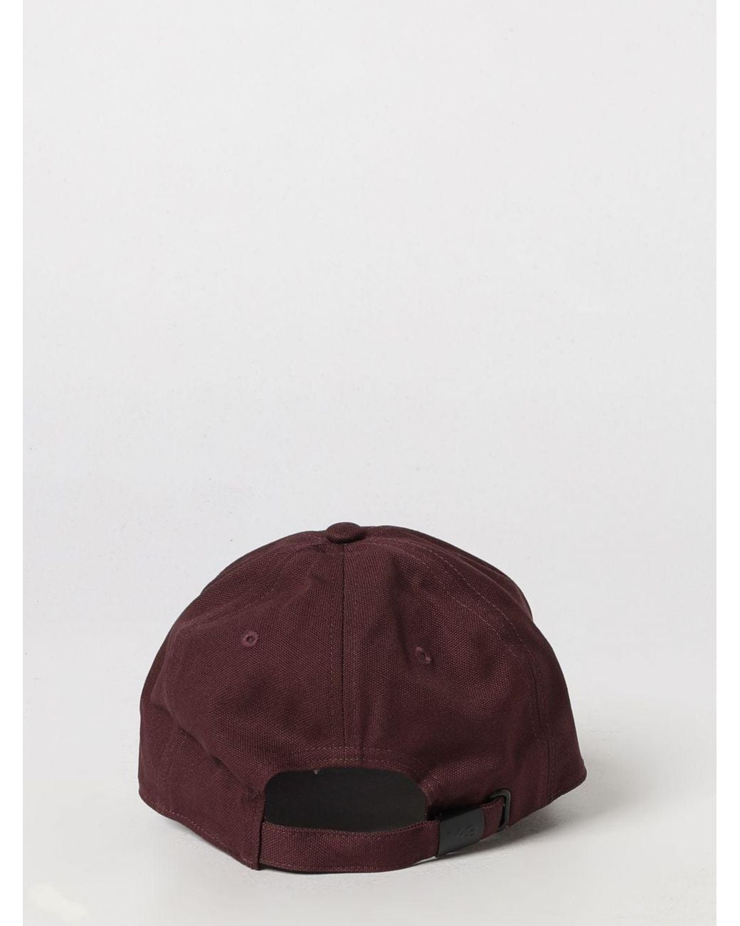 Gorra De Béisbol De Algodón Con Logo En Contraste Y Tira Ajustable Y-3 de hombre de color Brown