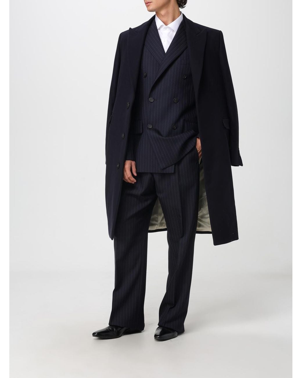 Golden Goose Deluxe Brand Blue Coat for men