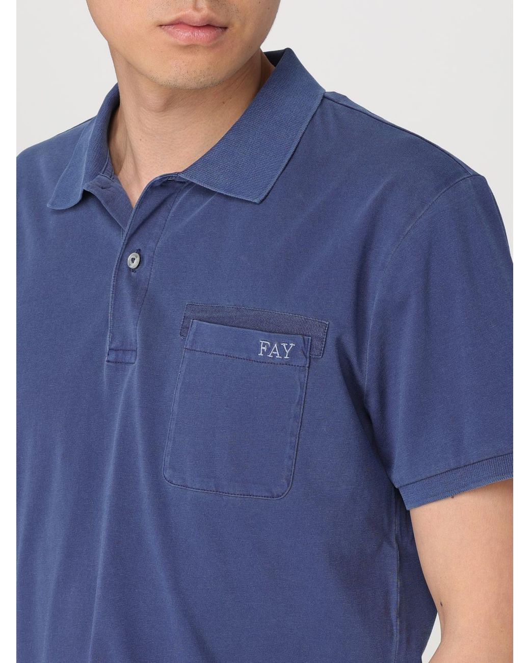 Fay Blue Polo Shirt for men