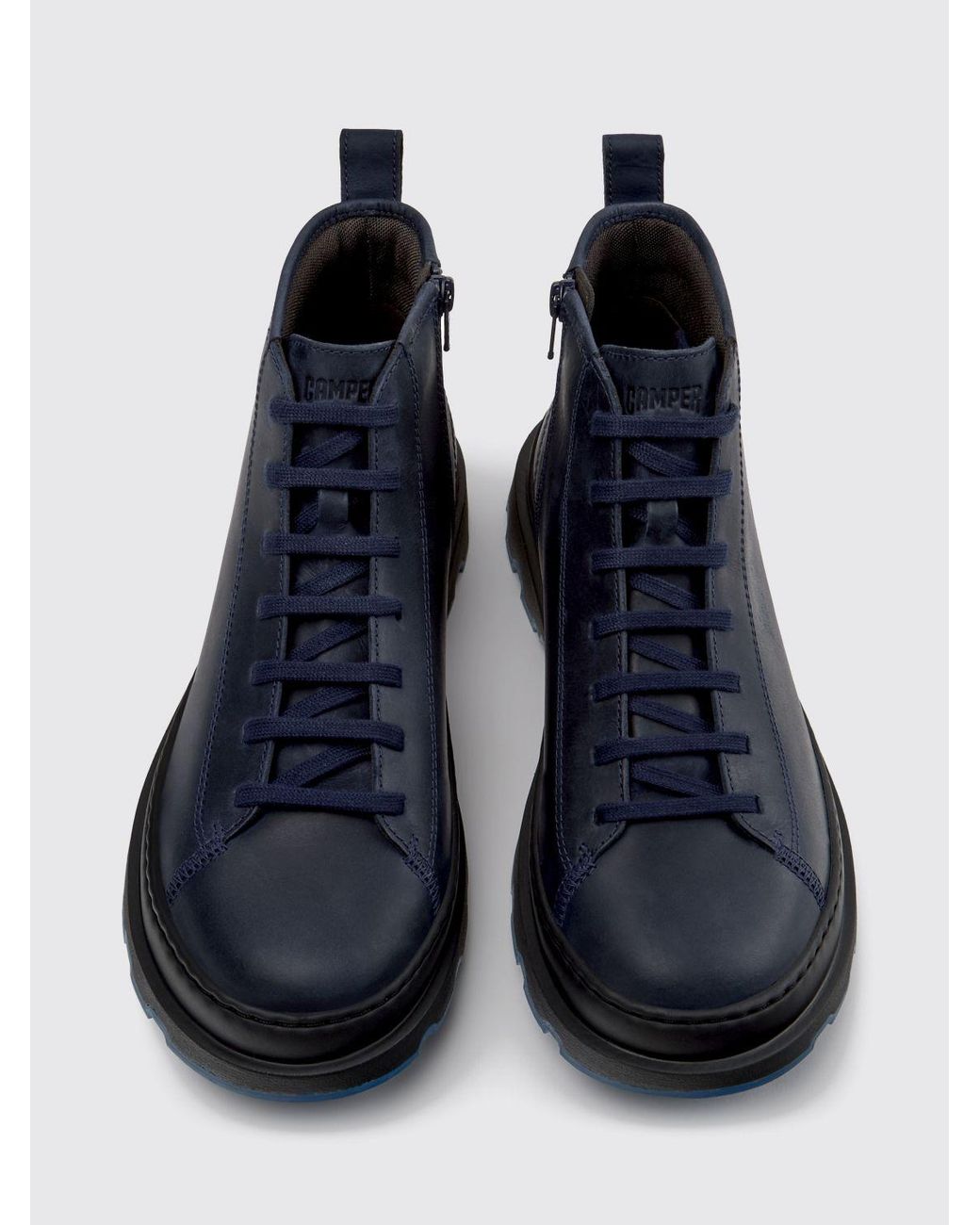 Stivaletti Stringati Brutus di Camper in Blue da Uomo