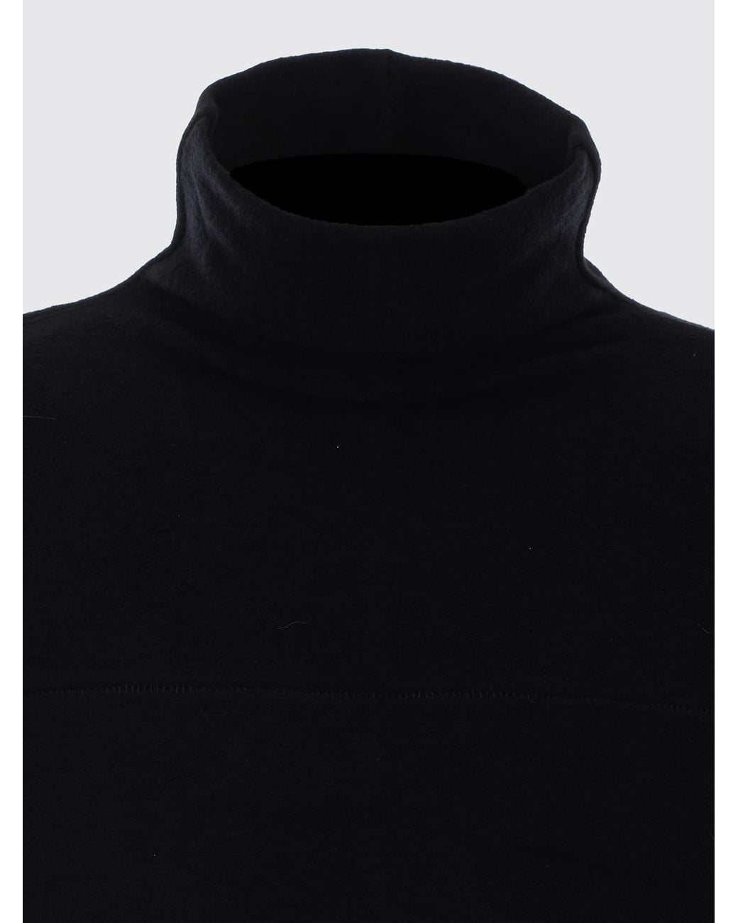 Thom Krom Blue Viscose Roll Neck Jumper With Ribbed Trims for men