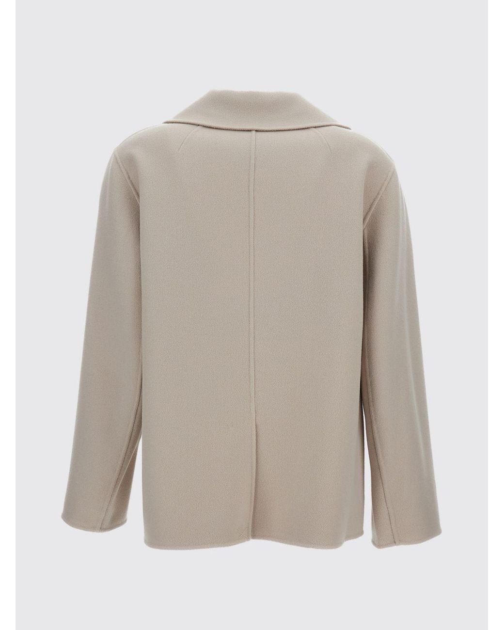Max Mara Natural Double-Breasted Coat