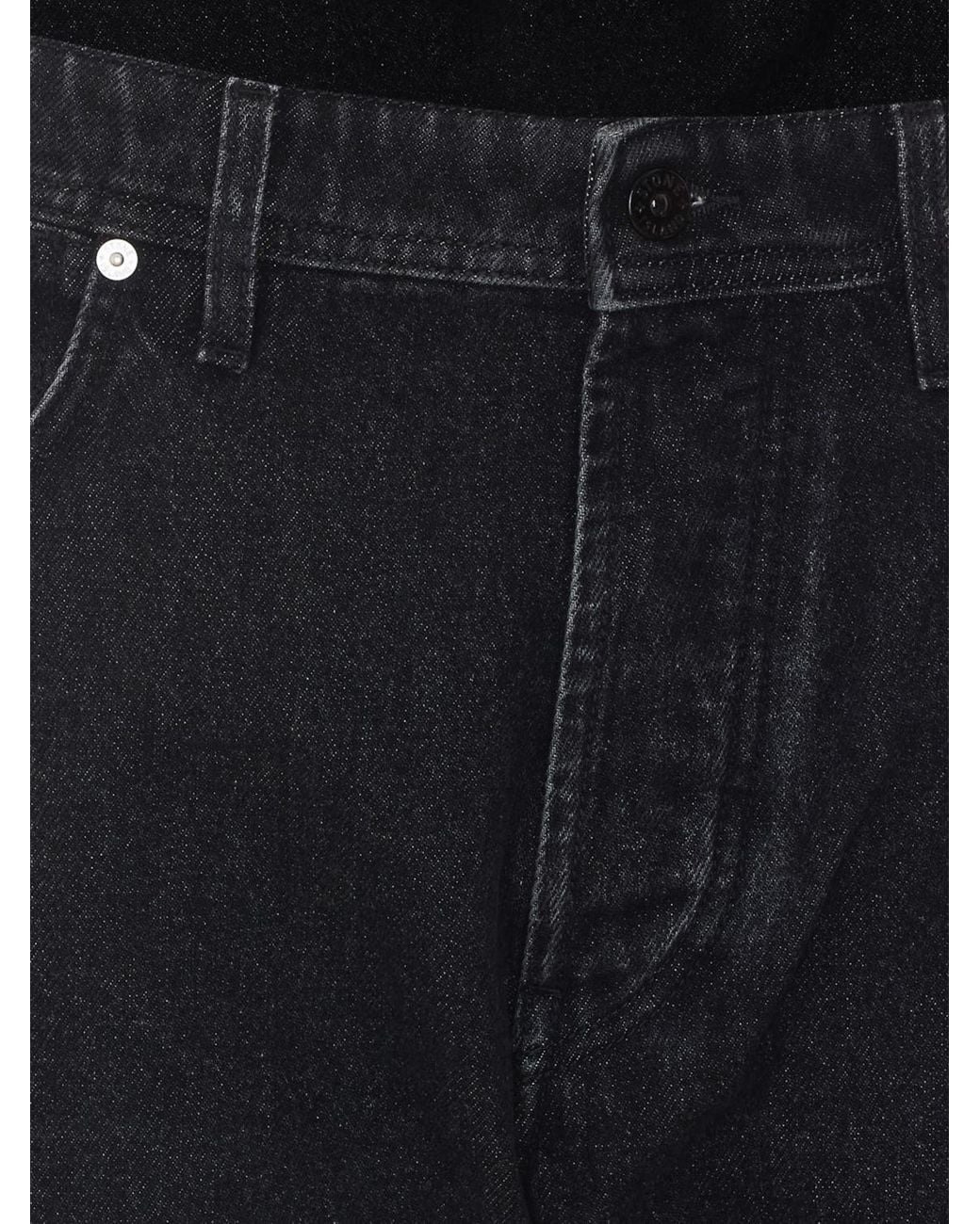 Stone Island Black Straight-Fit Jeans for men