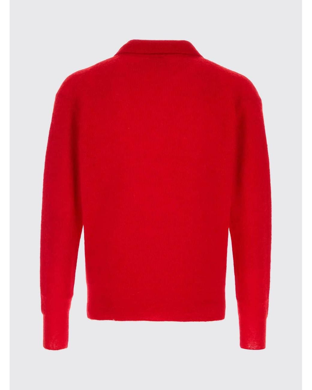 Polo De Punto En Mezcla De Alpaca De Manga Larga Auralee de hombre de color Red