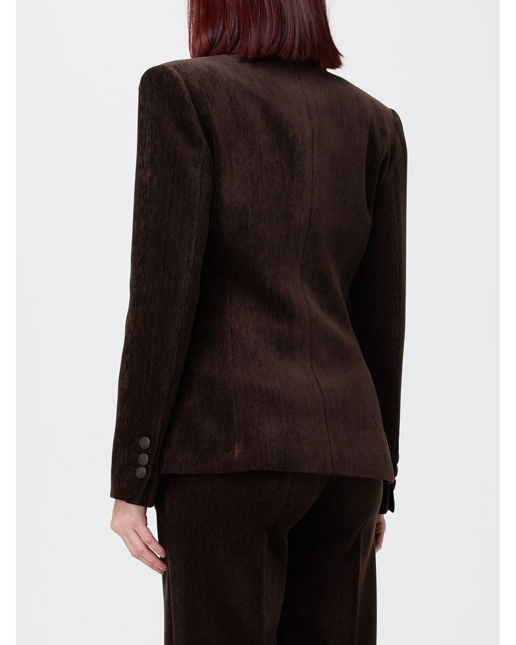 Hanita Black Single-Breasted Velvet Blazer With Lapel Collar And Slit Pockets