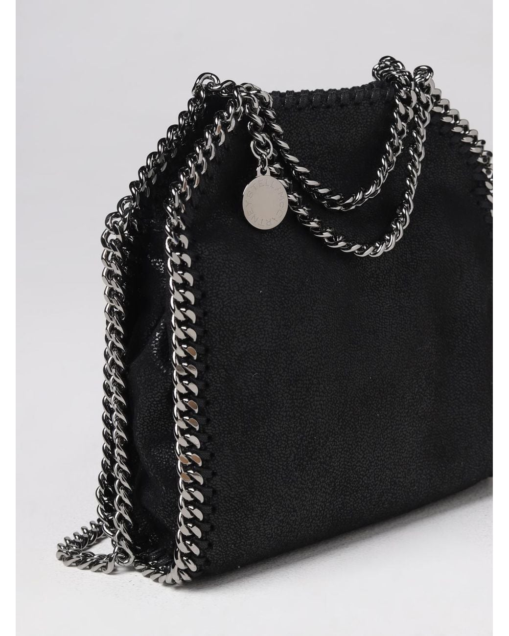 Stella McCartney Black Falabella Micro Tote Bag