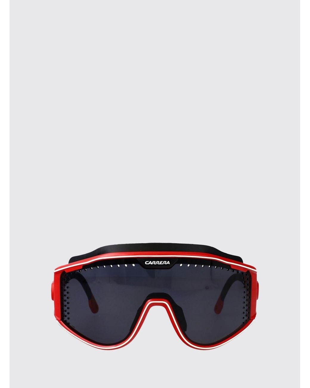 Carrera Red Polyamide Shield Sunglasses With Contrast Logo for men