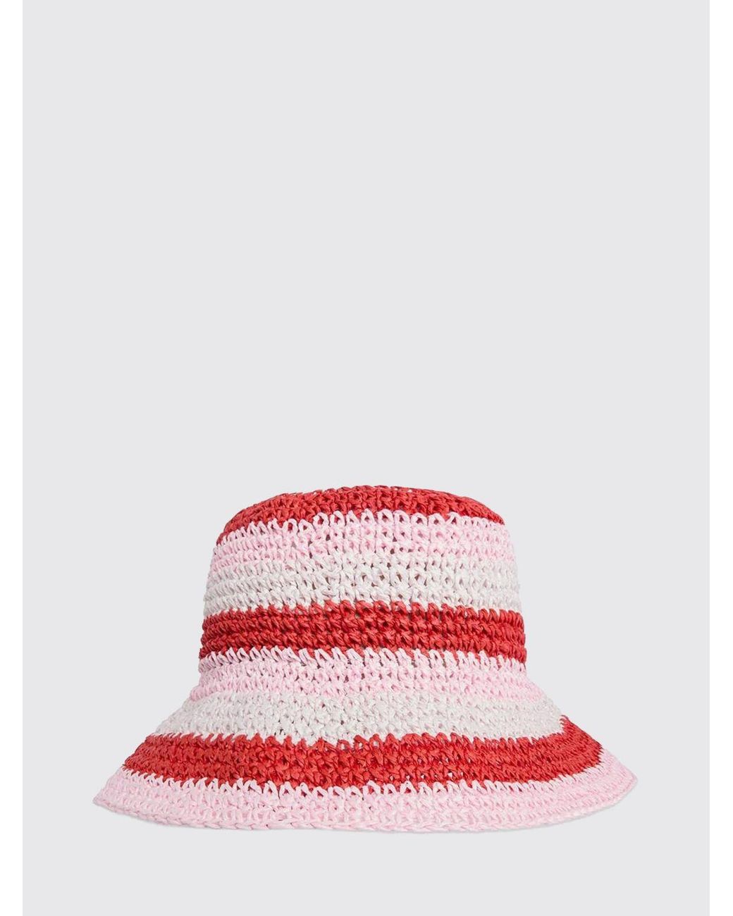 Barbour Red Esther Crochet Hat