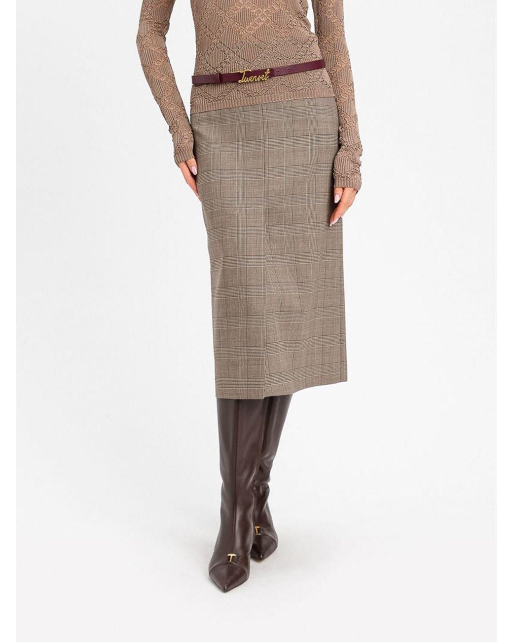 Twinset Natural Skirt