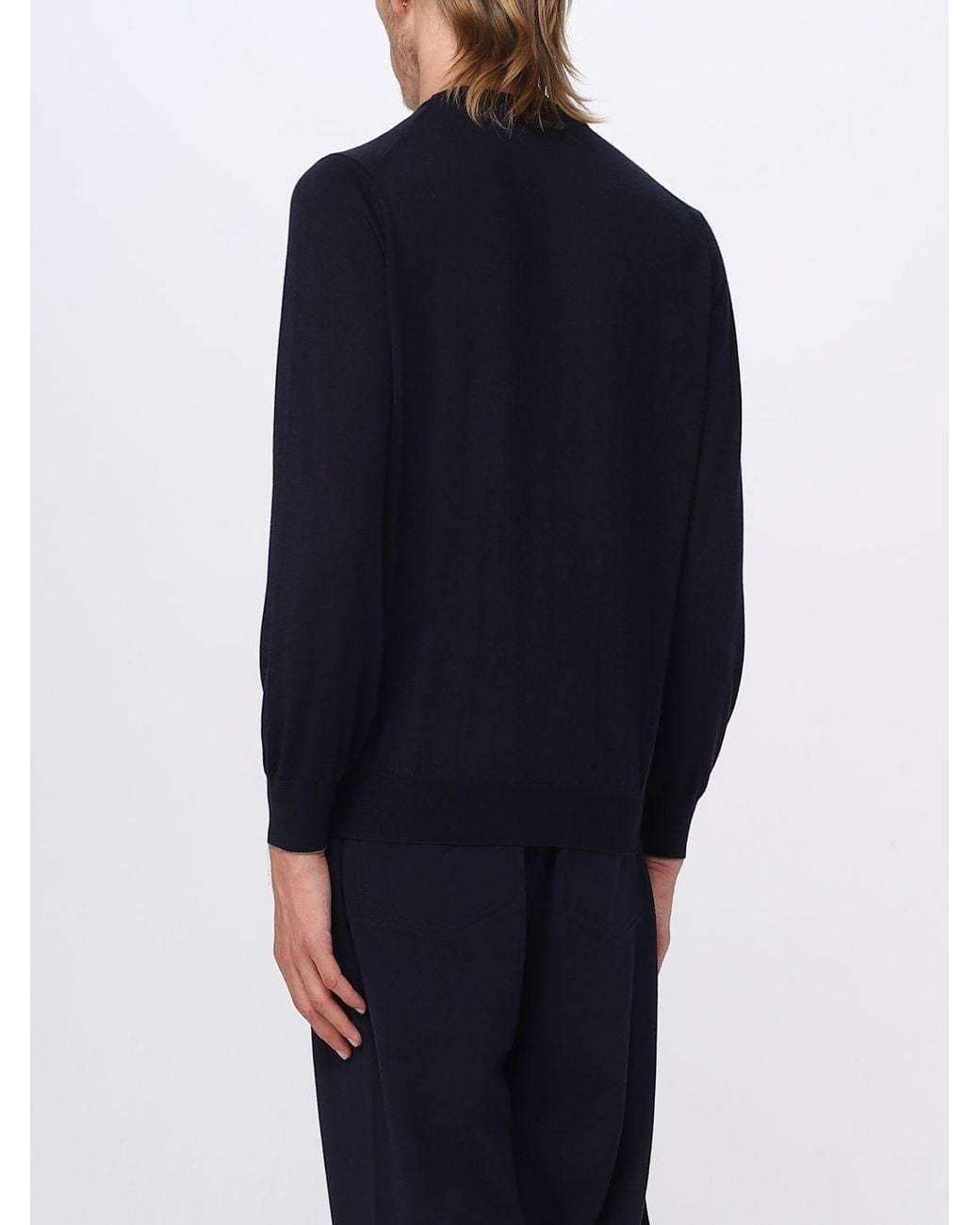 Brunello Cucinelli Blue Jumper for men