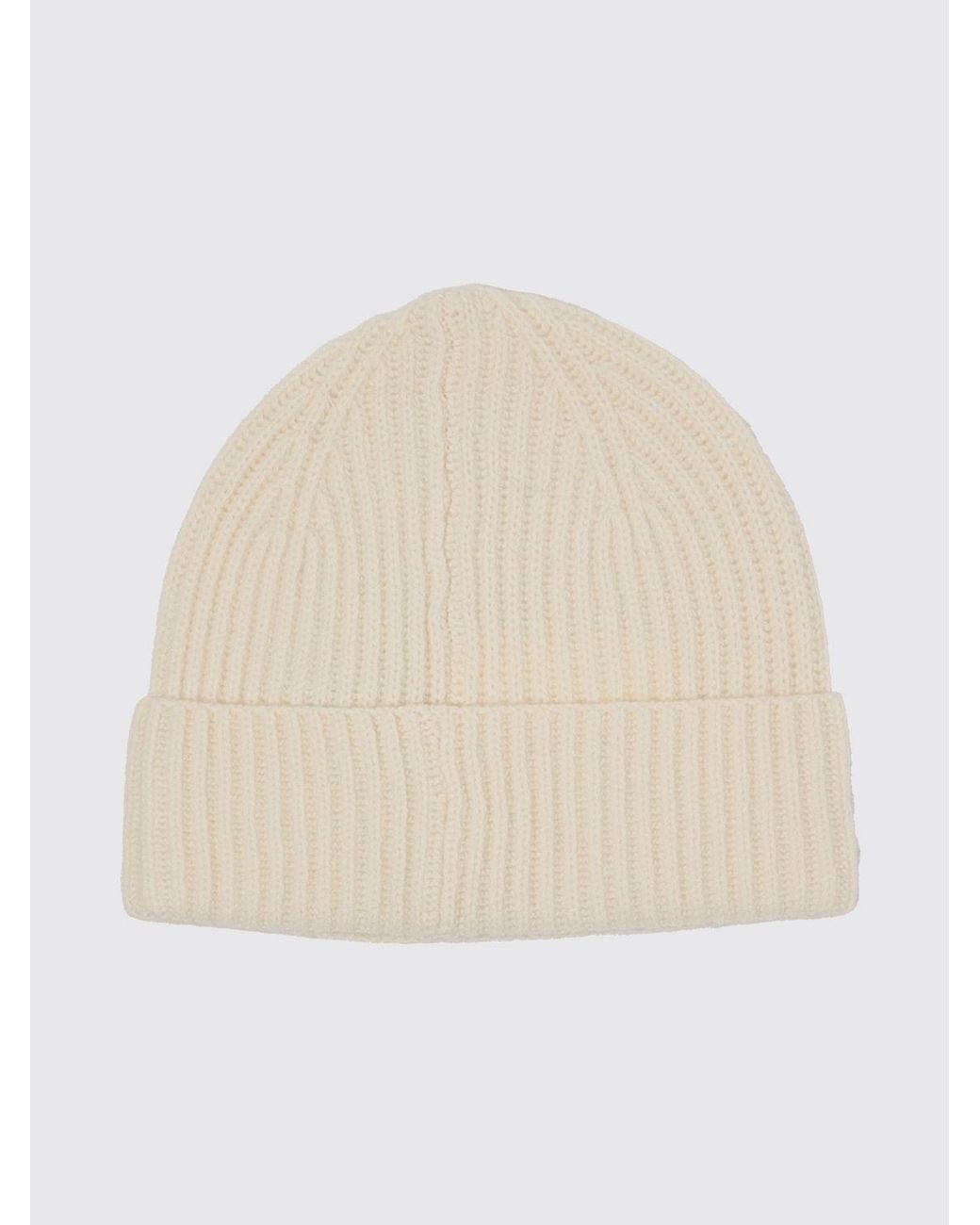 Mc2 Saint Barth Natural Embroidered-Logo Wool Beanie