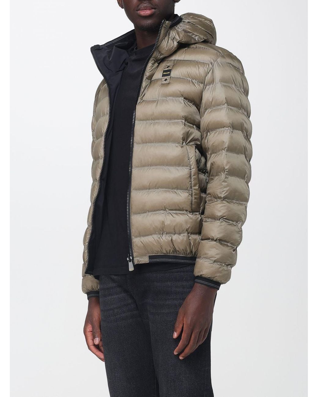 Blauer Blue Reversible Hooded Puffer Jacket for men