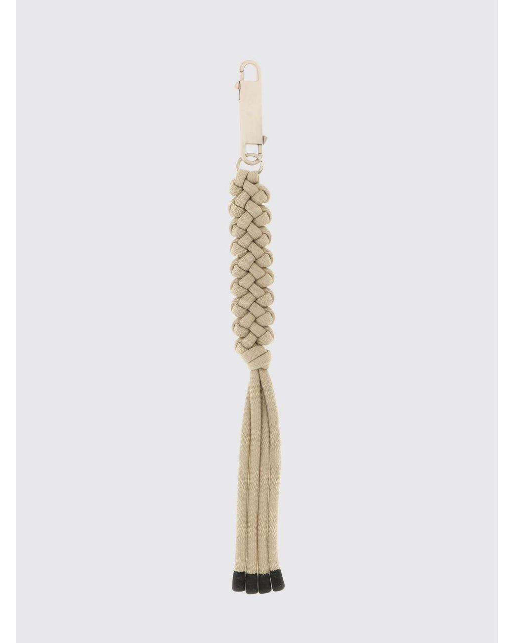 RICK OWENS MONCLER White Rick Owens X Moncler Woven Fabric Keychain for men