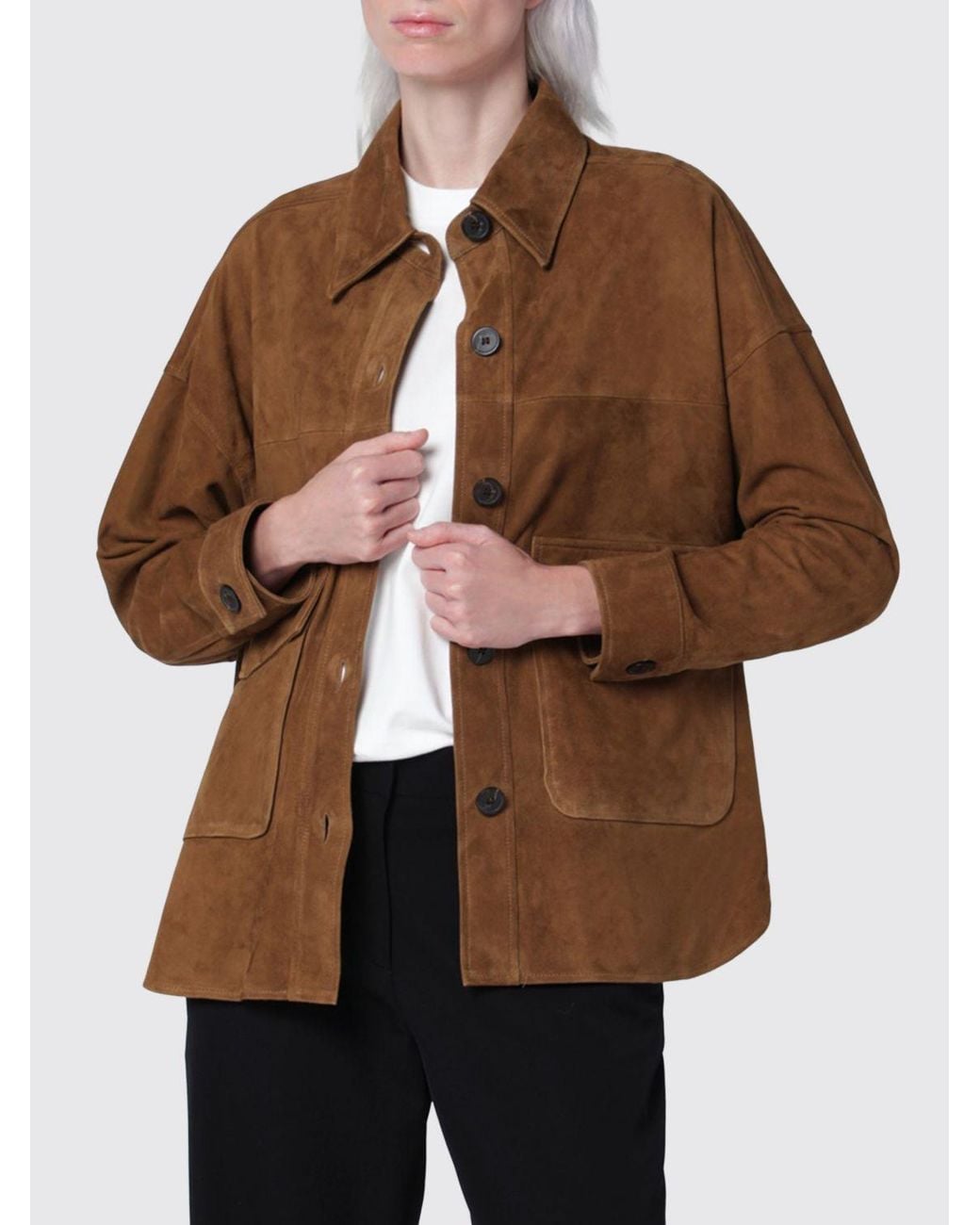 Giacca A Camicia di Arma in Brown