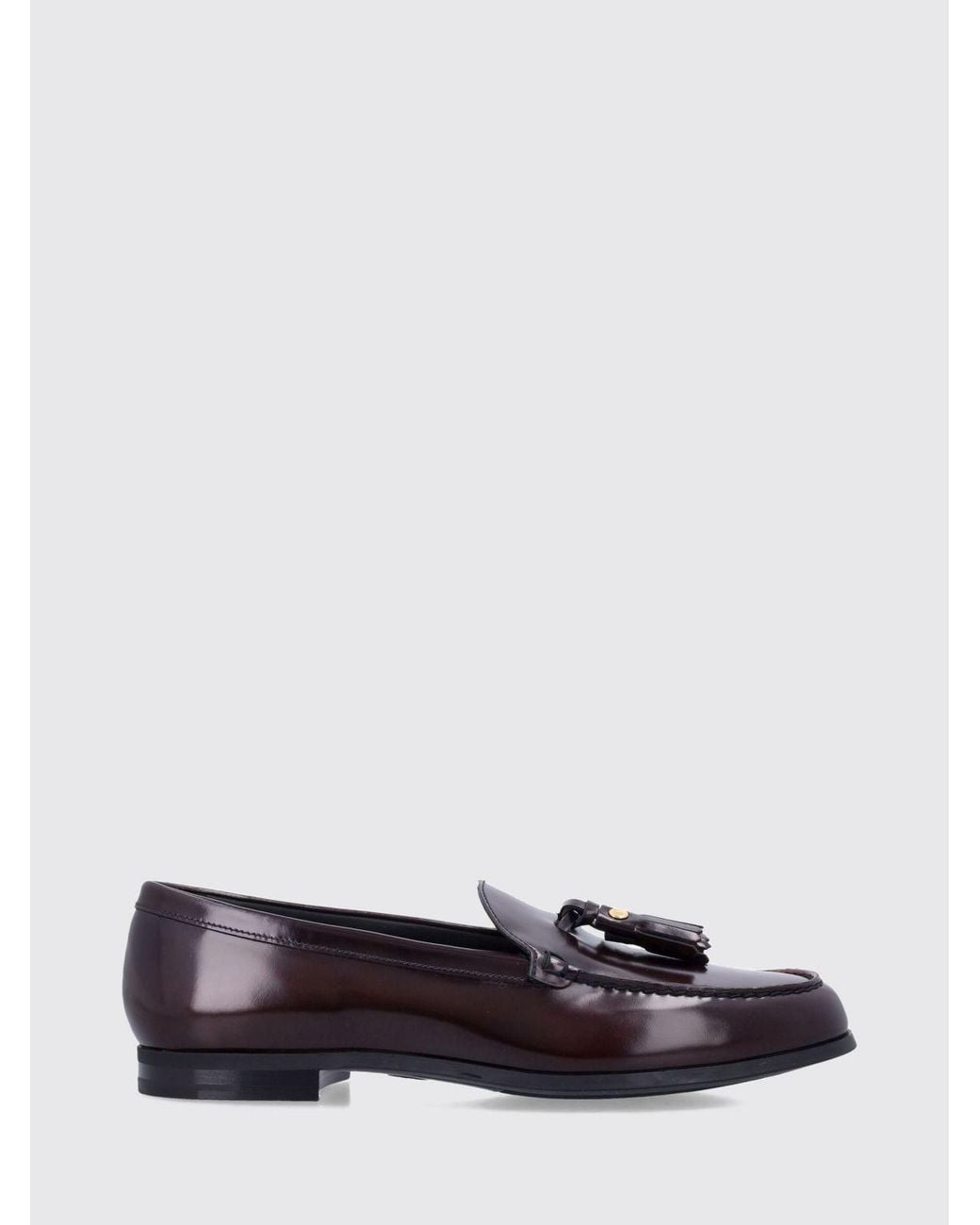 Church's White Brushed Leather Loafers With Tassels And Raised Apron