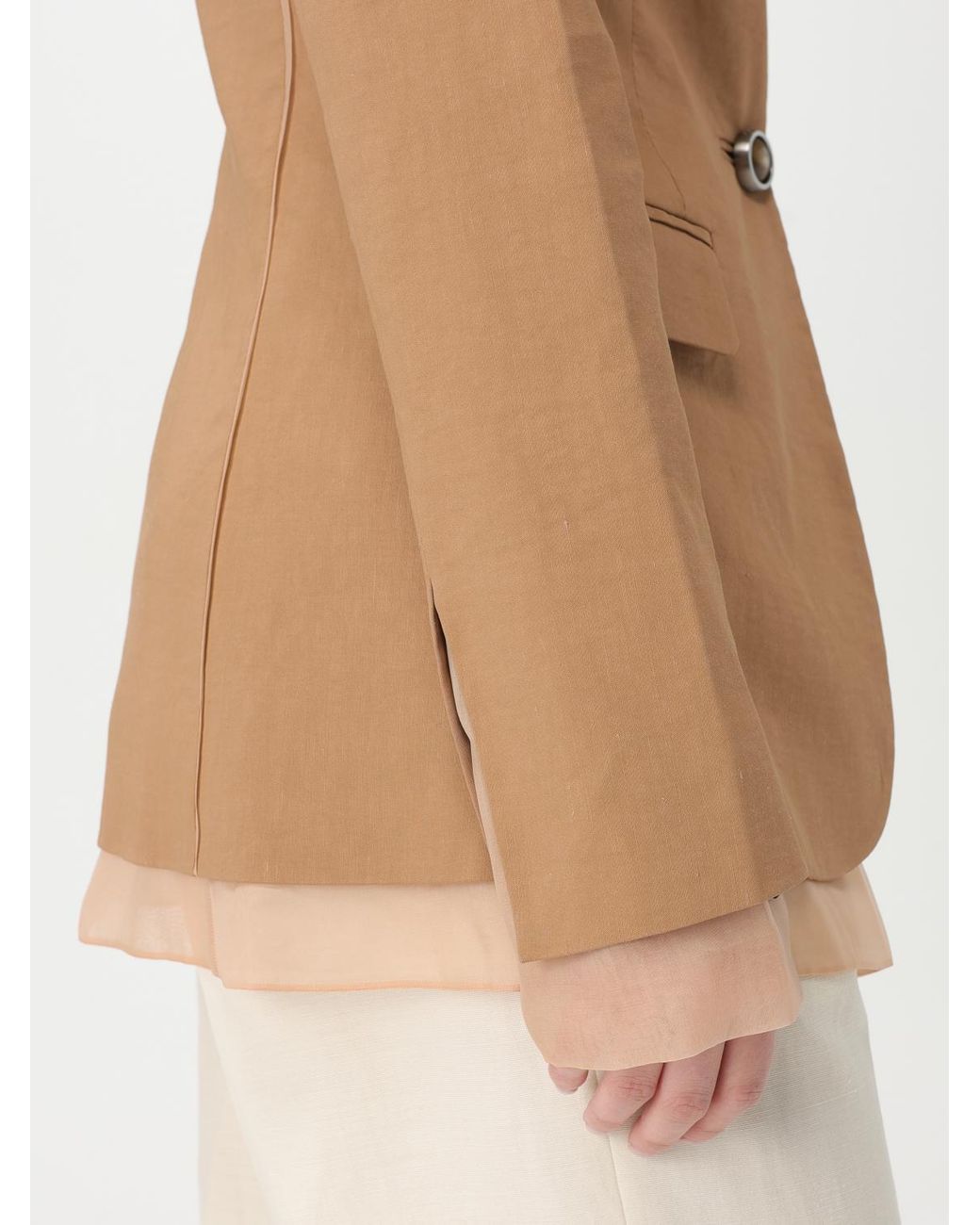 Pinko Natural Relaxed Fit Vneck Blazer