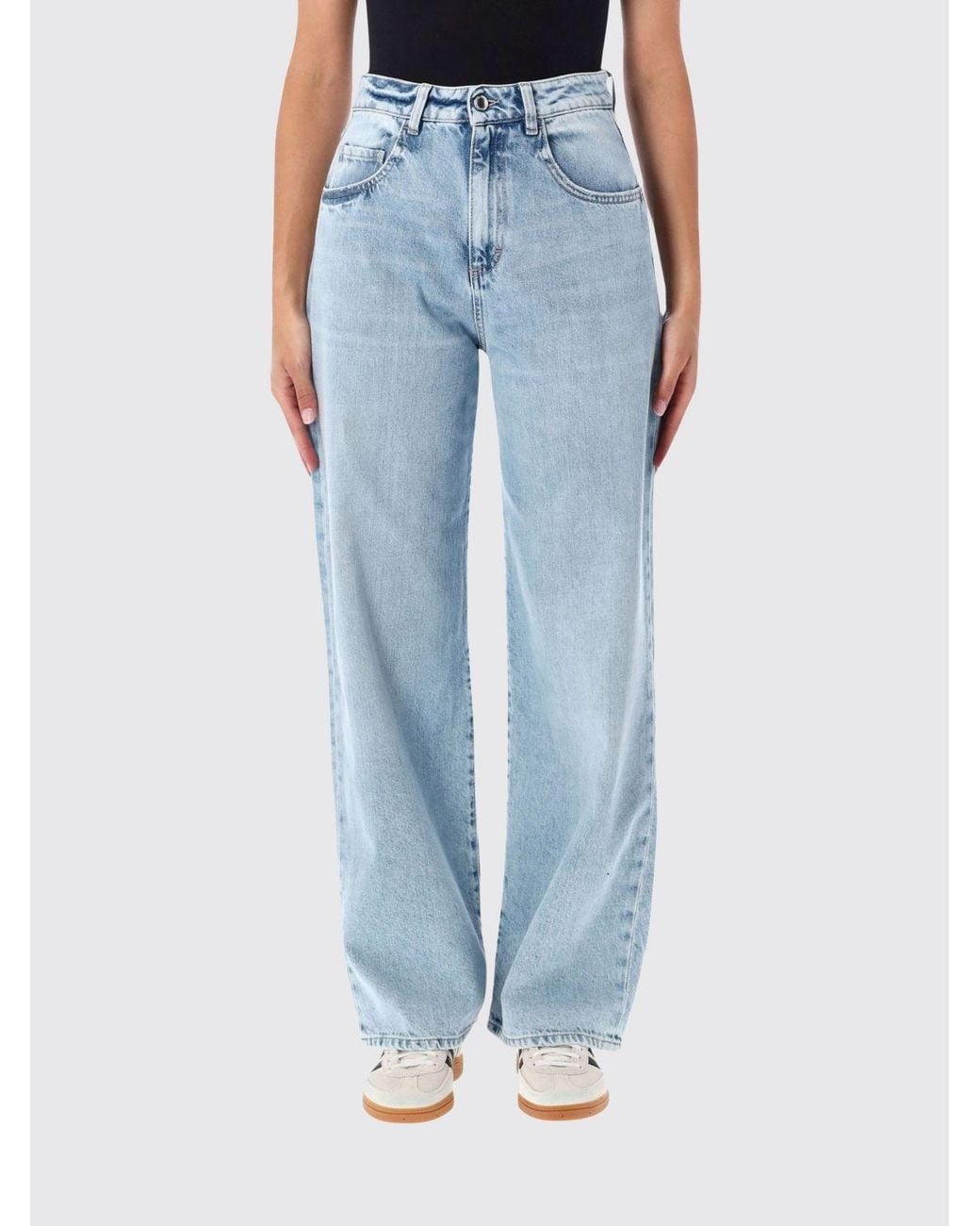 ICON DENIM Blue Poppy High-Waisted Wide Leg Jeans